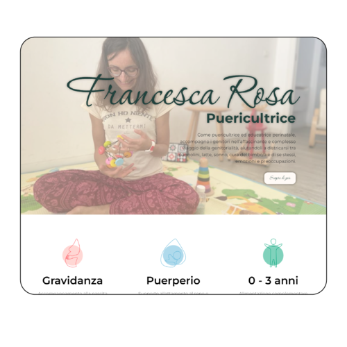 Sito web di Francesca Rosa, creato da mmWebdesigner