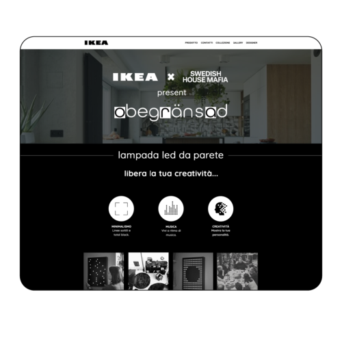 Sito web di obegransad, progetto universitario di mmWebdesigner